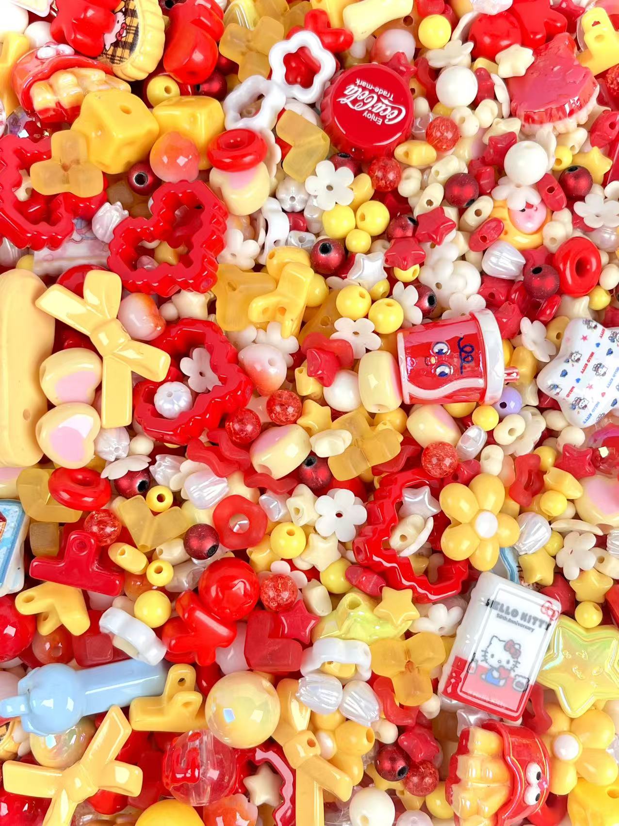 S-14 Mixed beads for mobile phone chain making, keychain, backpack chain