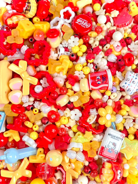 S-14 Mixed beads for mobile phone chain making, keychain, backpack chain