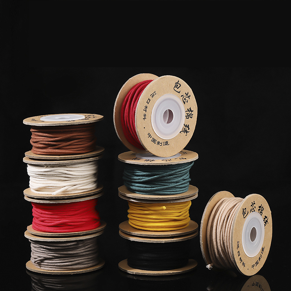 A-25  Core-Spun Cotton Thread – Super Durable Non-Stretch String for Tibetan Bracelets, Buddhist Mala & Beading