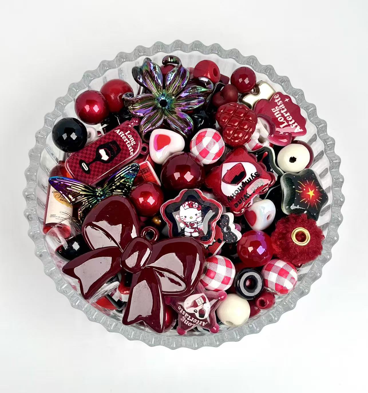 C-22 Mixed beads for mobile phone chain making, keychain, backpack chain