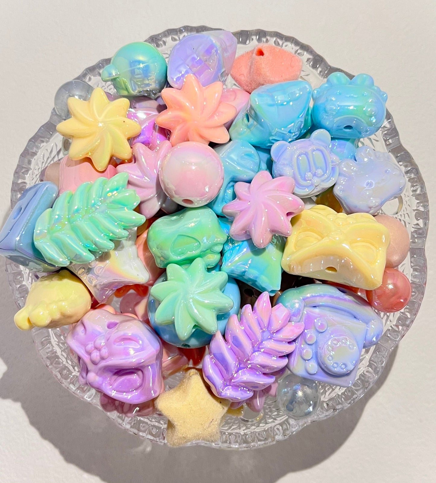 B-04 Mixed beads for mobile phone chain making, keychain, backpack chain