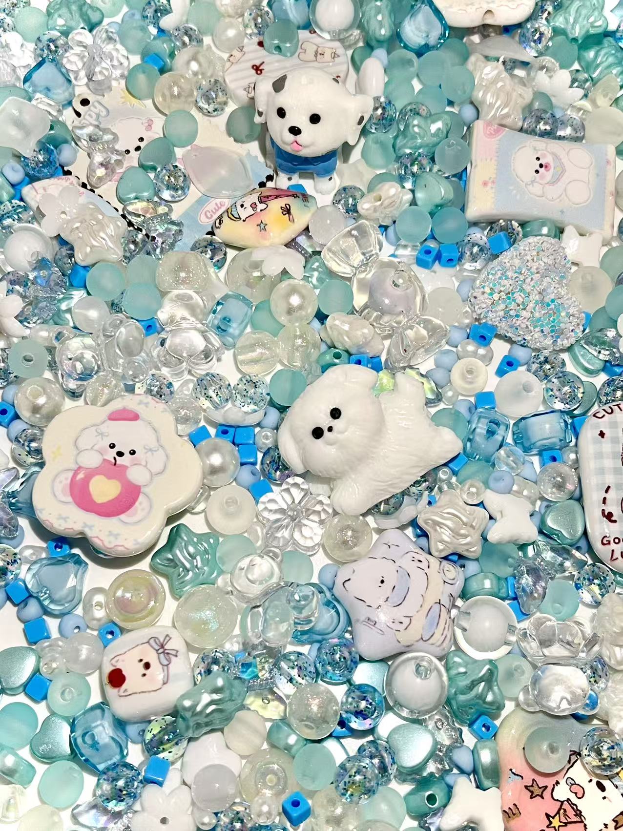 S-33 Mixed beads for mobile phone chain making, keychain, backpack chain