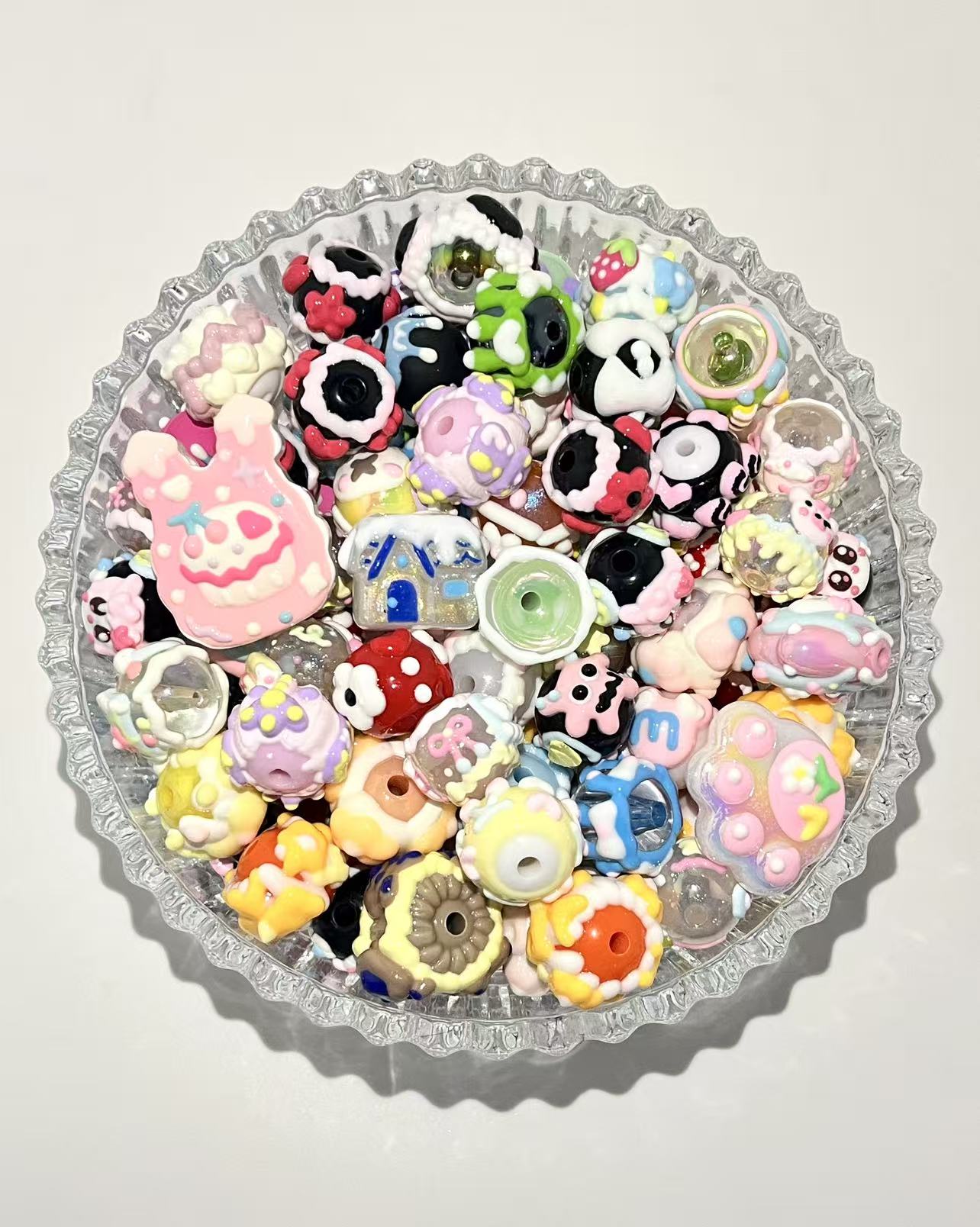 B-21 Mixed beads for mobile phone chain making, keychain, backpack chain