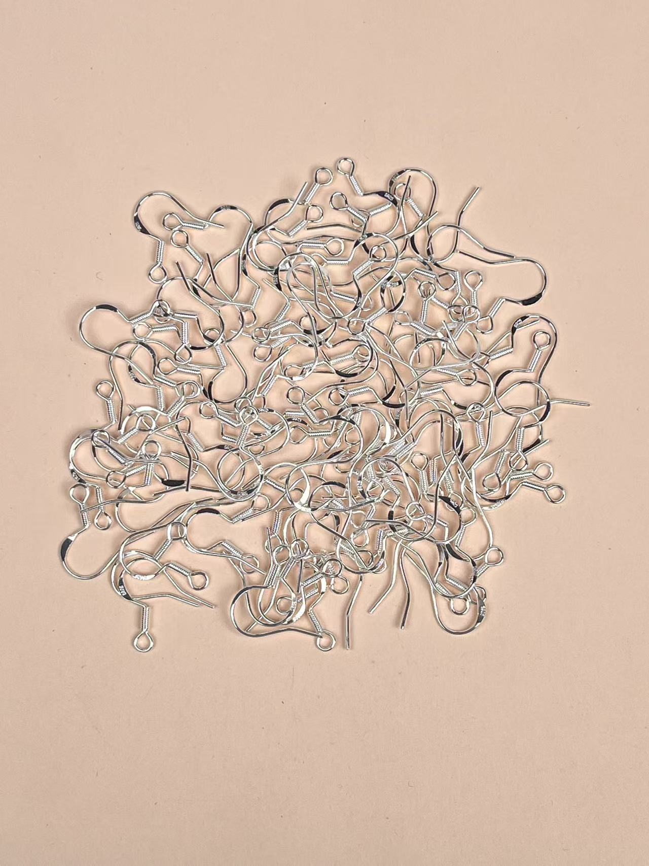 A-44  925 Sterling Silver & KC Gold Plated Ear Hooks for DIY Jewelry Making