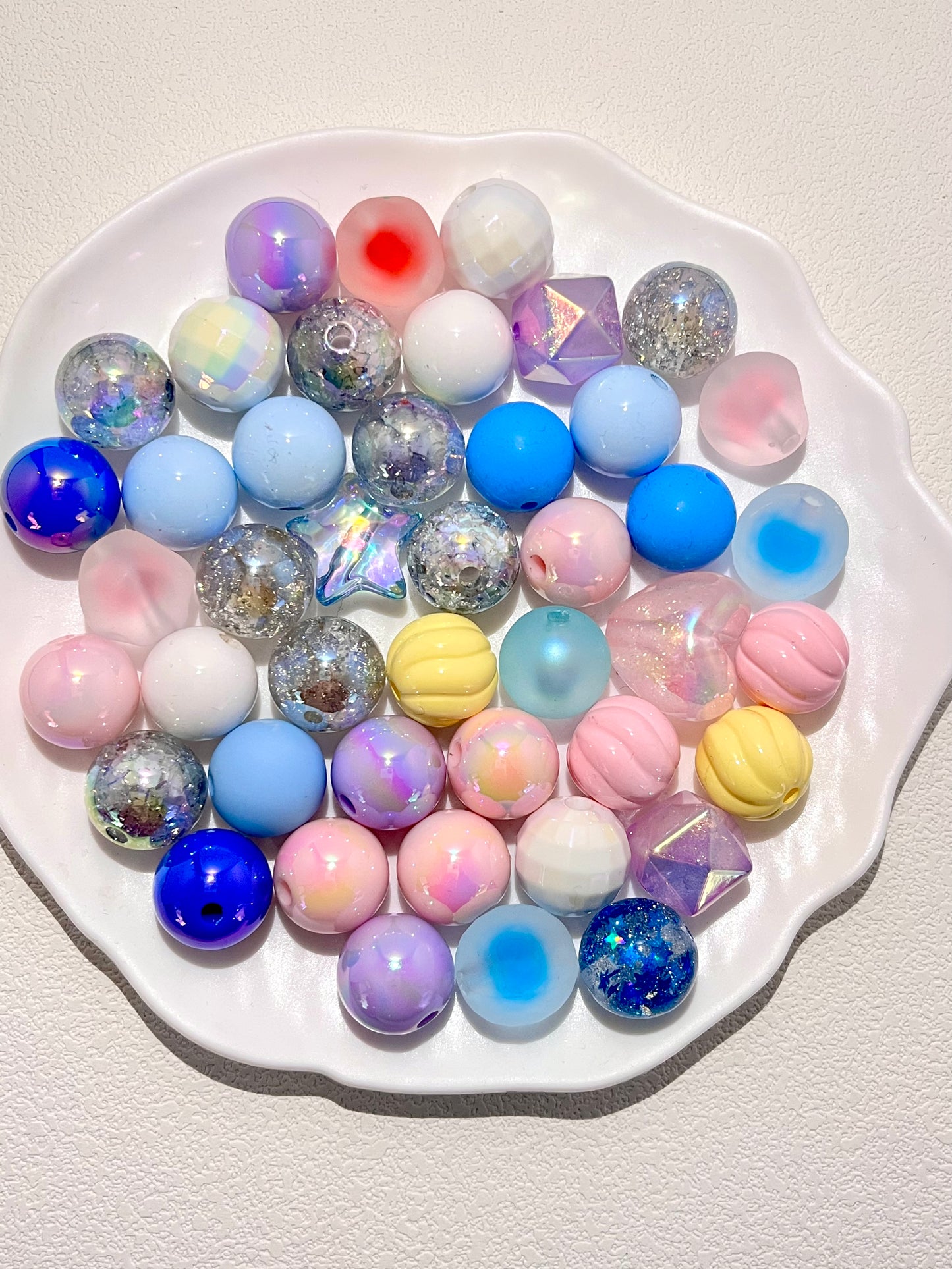 C-14 Mixed beads for mobile phone chain making, keychain, backpack chain