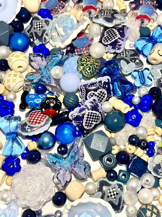 S-13  Mixed beads for mobile phone chain making, keychain, backpack chain
