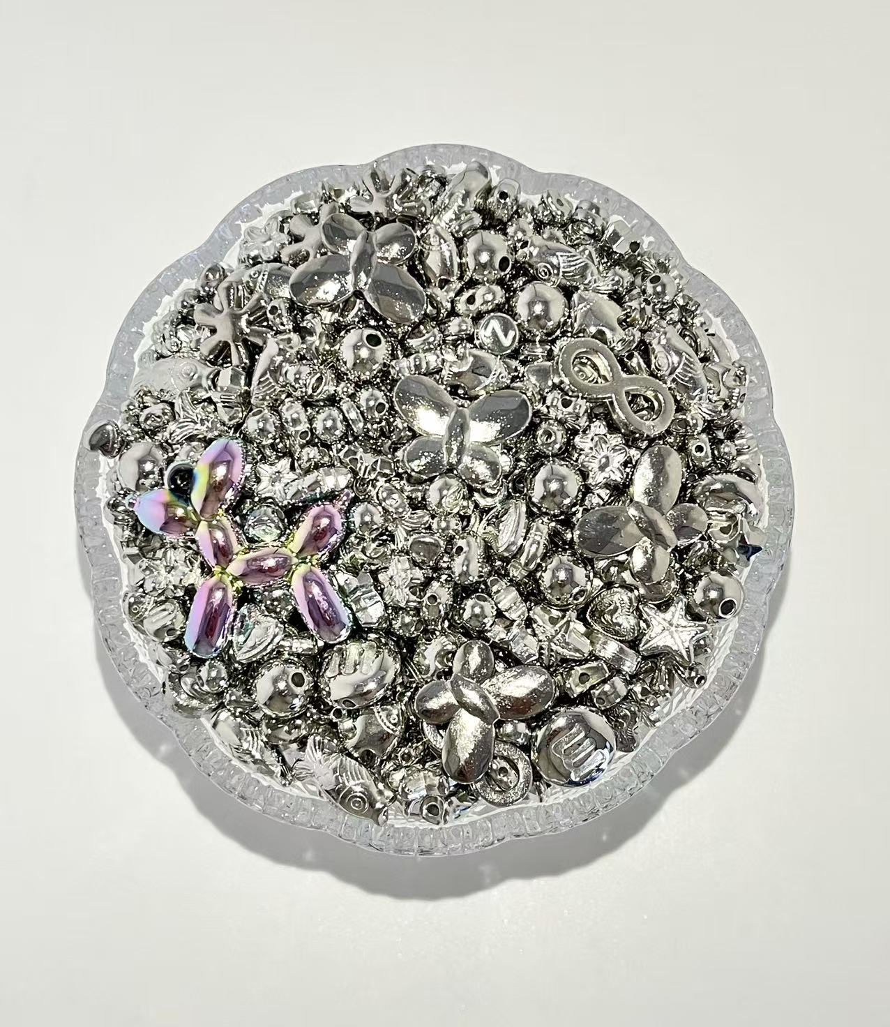 S-35 Mixed beads for mobile phone chain making, keychain, backpack chain