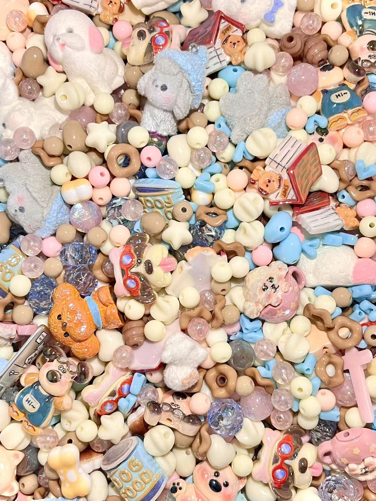 S-23 Mixed beads for mobile phone chain making, keychain, backpack chain