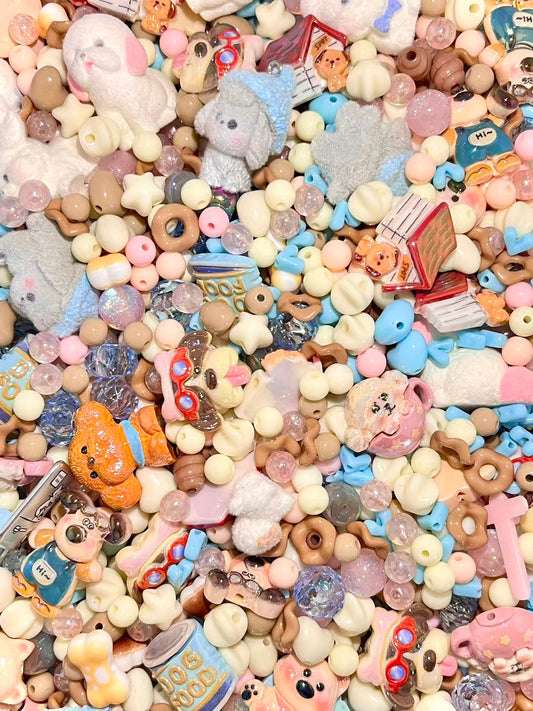 S-23 Mixed beads for mobile phone chain making, keychain, backpack chain