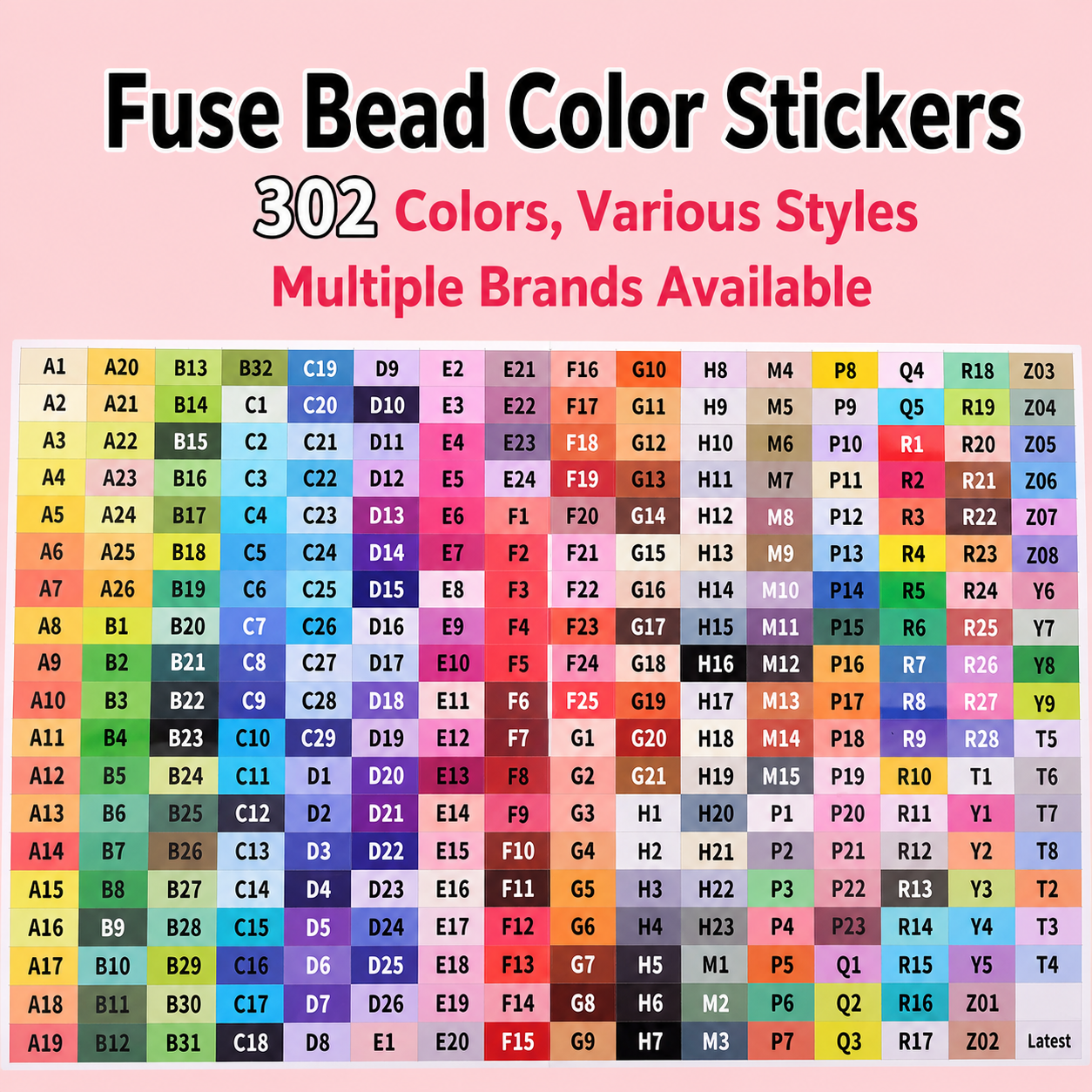 LeiLare 304-Color 2.6mm Fuse Beads Kit – Complete DIY Craft Starter Set with Tools