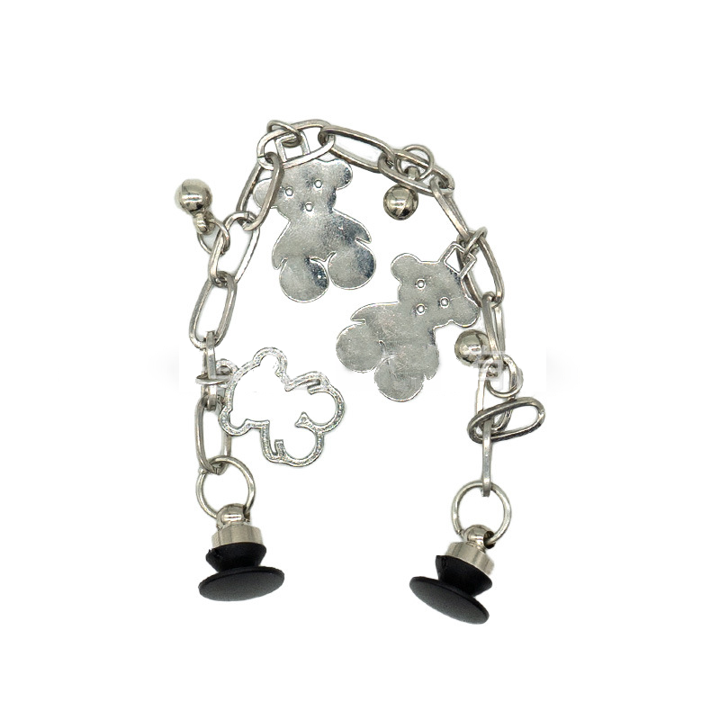 A-28 New Metal Shoe Charms for Crocs DIY Accessories, Detachable Metal Chain Decor with Rhinestones & Crystals, Versatile Shoe Jewelry