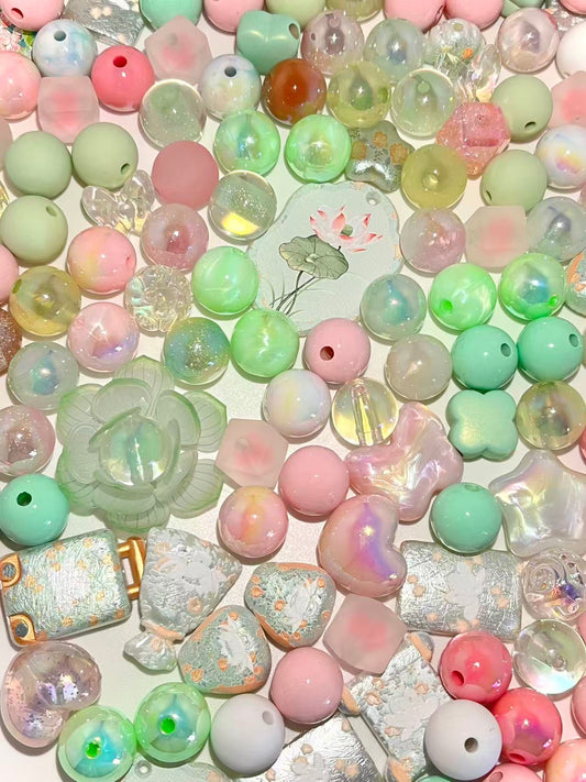 C-39 Mixed beads for mobile phone chain making, keychain, backpack chain