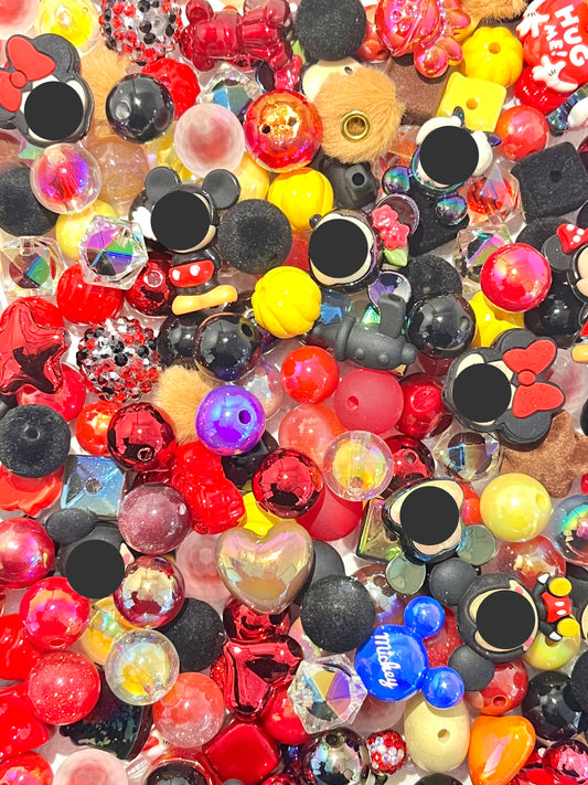 C-12 Mixed beads for mobile phone chain making, keychain, backpack chain