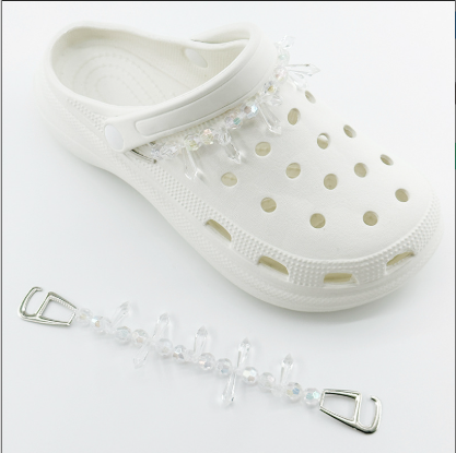 A-29  Crocs DIY Accessories Pearl Chains, Versatile High-Quality Detachable Shoe Charms, Shoe Decoration Clips