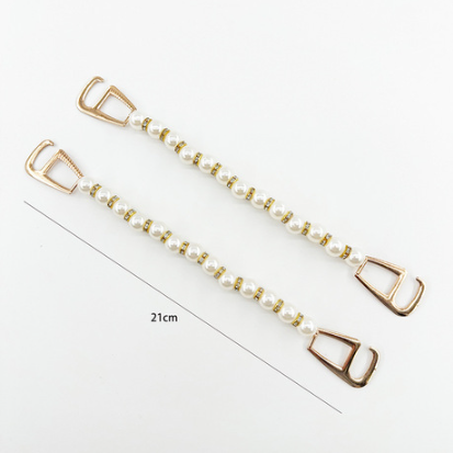 A-29  Crocs DIY Accessories Pearl Chains, Versatile High-Quality Detachable Shoe Charms, Shoe Decoration Clips