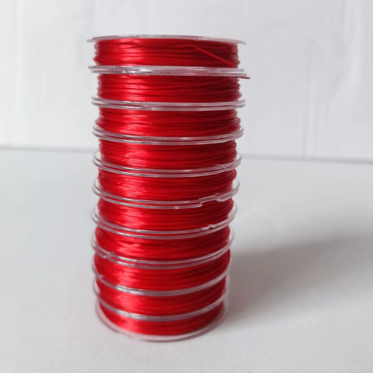 A-22 0.8mm Mini High-Elasticity Flat Elastic Cord for Beading — Fray-Resistant & Non-Breakable Jewelry-Making DIY Accessories