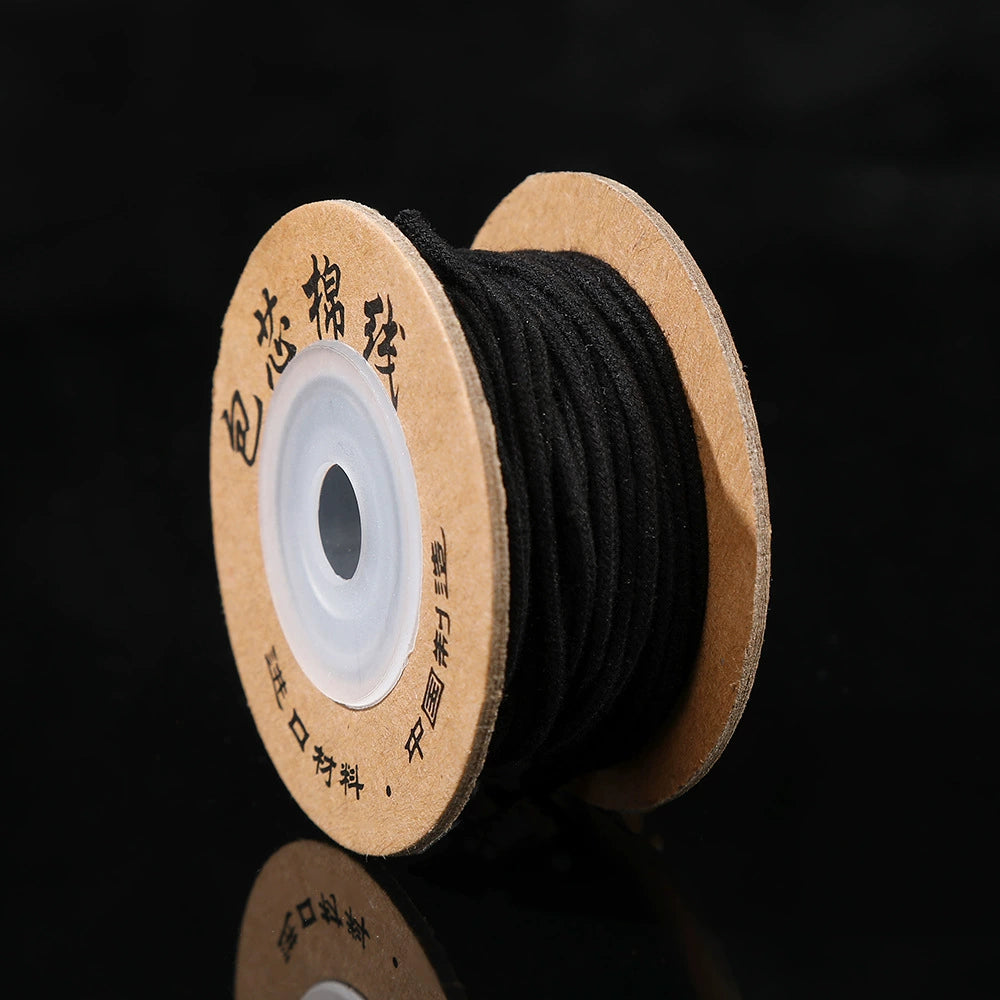 A-25  Core-Spun Cotton Thread – Super Durable Non-Stretch String for Tibetan Bracelets, Buddhist Mala & Beading
