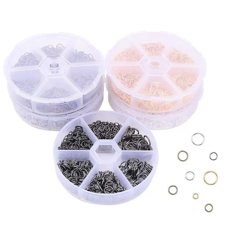 A-03 4-10mm Boxed Jump Rings for DIY Earring Making Craft Supplies