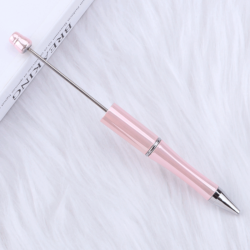 A-02 In Stock DIY Gradient Electroplated Bead Pen - Morandi Color Students' Gift, Promotional Pen, Ready to Ship