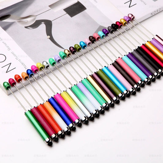 A-58 Minimalist DIY Touchscreen Beaded Pen, Creative Coil-free Beaded Mini Bead Pen, Multifunctional Office Gift & Promotional Pen