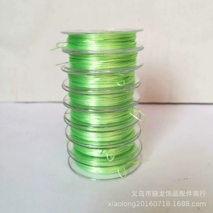 A-22 0.8mm Mini High-Elasticity Flat Elastic Cord for Beading — Fray-Resistant & Non-Breakable Jewelry-Making DIY Accessories