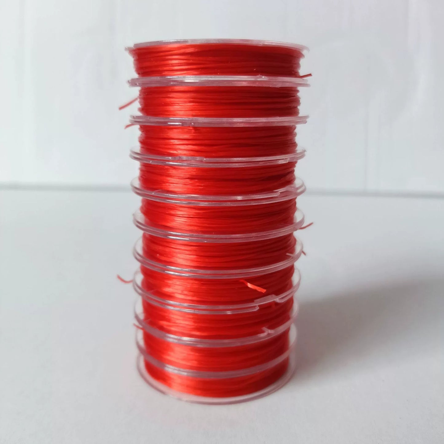 A-22 0.8mm Mini High-Elasticity Flat Elastic Cord for Beading — Fray-Resistant & Non-Breakable Jewelry-Making DIY Accessories