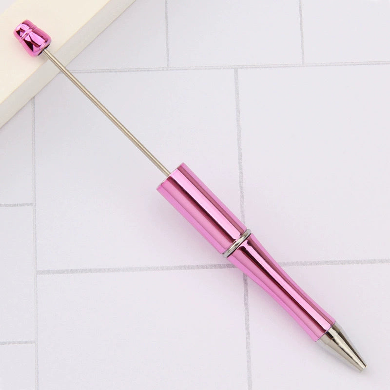 A-02 In Stock DIY Gradient Electroplated Bead Pen - Morandi Color Students' Gift, Promotional Pen, Ready to Ship