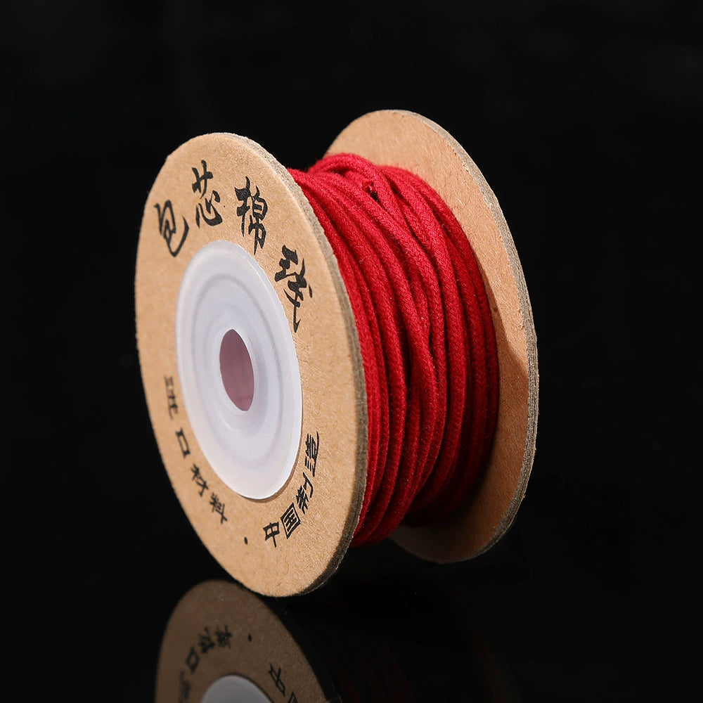 A-25  Core-Spun Cotton Thread – Super Durable Non-Stretch String for Tibetan Bracelets, Buddhist Mala & Beading