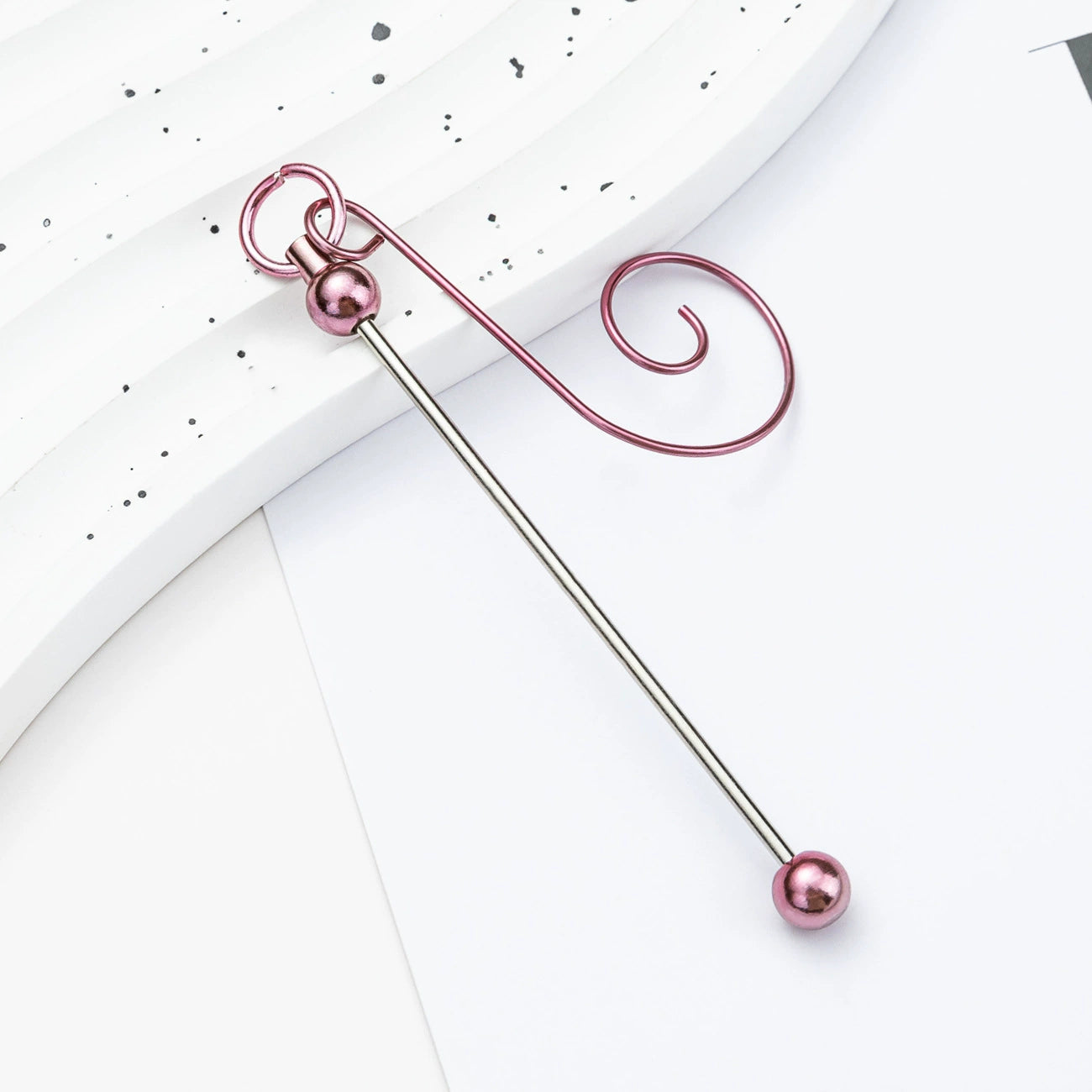 A-56 Creative Christmas Beaded Hooks Ornaments | DIY Beaded Hangers with Holiday Vibe | Small Hooks for Christmas Tree Decoration