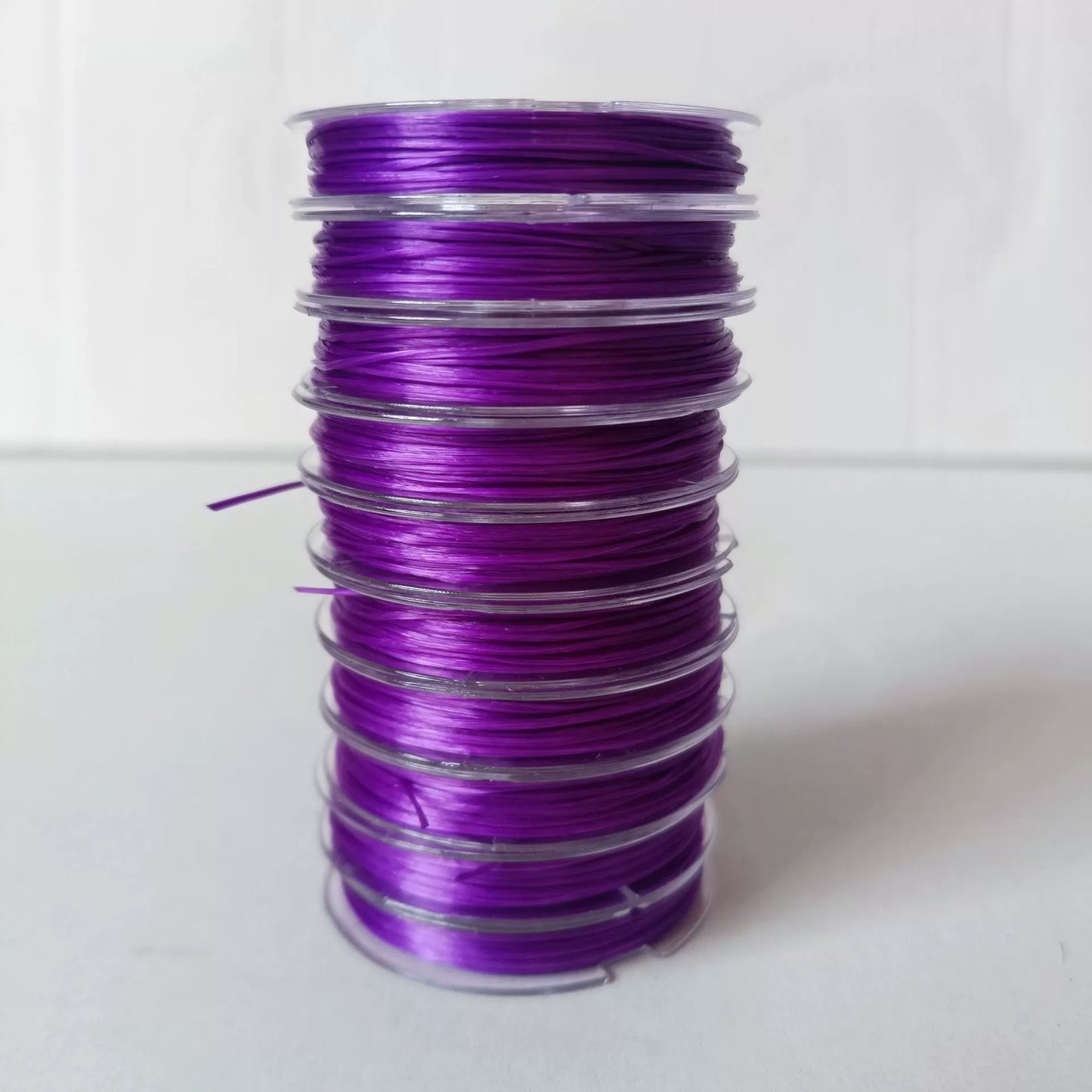A-22 0.8mm Mini High-Elasticity Flat Elastic Cord for Beading — Fray-Resistant & Non-Breakable Jewelry-Making DIY Accessories