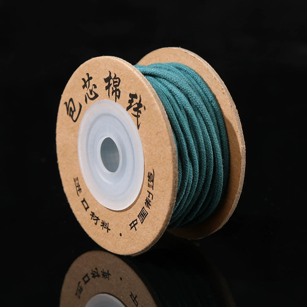 A-25  Core-Spun Cotton Thread – Super Durable Non-Stretch String for Tibetan Bracelets, Buddhist Mala & Beading