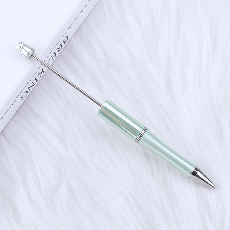 A-02 In Stock DIY Gradient Electroplated Bead Pen - Morandi Color Students' Gift, Promotional Pen, Ready to Ship