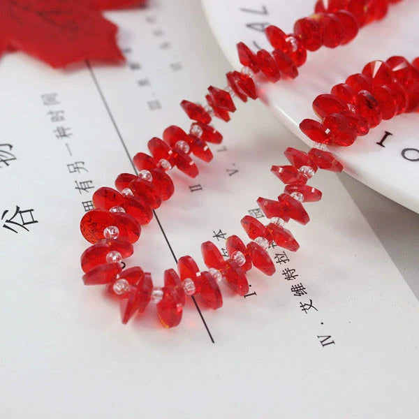 A-18 6mm 8mm 10mm AB Color Single-Hole Satellite Drilled Crystal Glass Beads, 'Flying Saucer' Shapes for DIY Fresh Style Bracelets