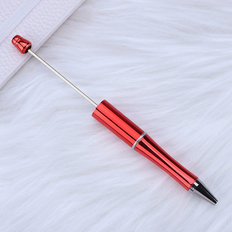 A-02 In Stock DIY Gradient Electroplated Bead Pen - Morandi Color Students' Gift, Promotional Pen, Ready to Ship