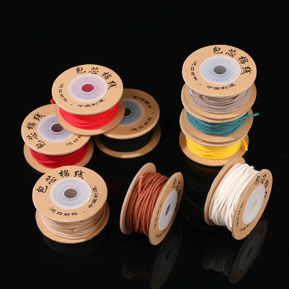A-25  Core-Spun Cotton Thread – Super Durable Non-Stretch String for Tibetan Bracelets, Buddhist Mala & Beading