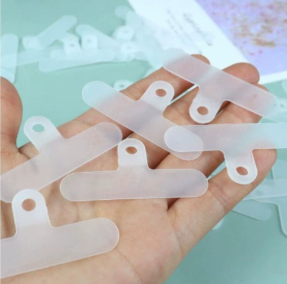 A-40  Universal TPU co-injection molded phone lanyard gasket - durable, anti-loss, ultra-thin transparent clip plate
