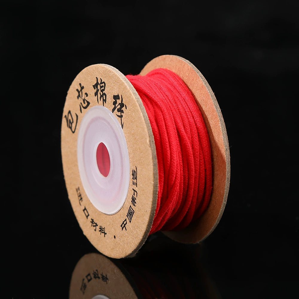 A-25  Core-Spun Cotton Thread – Super Durable Non-Stretch String for Tibetan Bracelets, Buddhist Mala & Beading