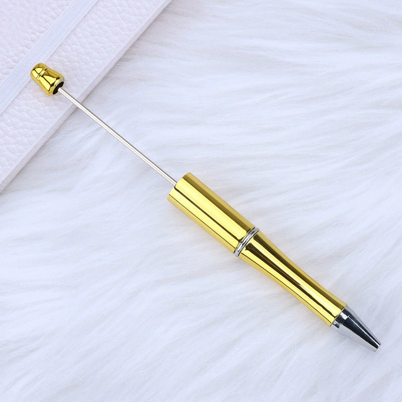 A-02 In Stock DIY Gradient Electroplated Bead Pen - Morandi Color Students' Gift, Promotional Pen, Ready to Ship