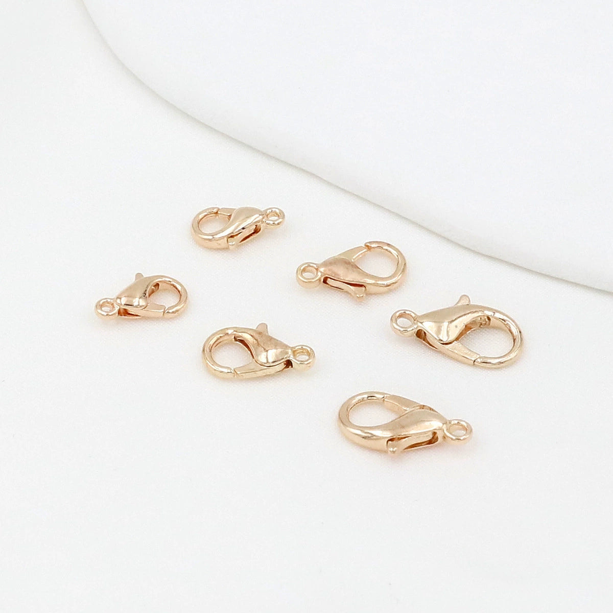 A-48  Multi-Color Metal Alloy Lobster Clasps, DIY Handmade Bracelet & Necklace Ending/Connector Clasps, Jewelry Making Findings & Accessories