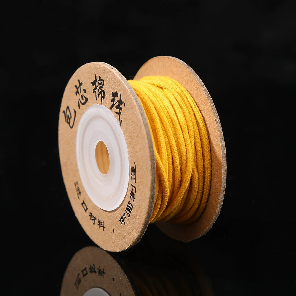 A-25  Core-Spun Cotton Thread – Super Durable Non-Stretch String for Tibetan Bracelets, Buddhist Mala & Beading