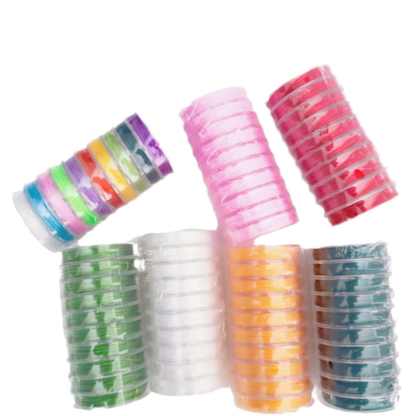A-22 0.8mm Mini High-Elasticity Flat Elastic Cord for Beading — Fray-Resistant & Non-Breakable Jewelry-Making DIY Accessories