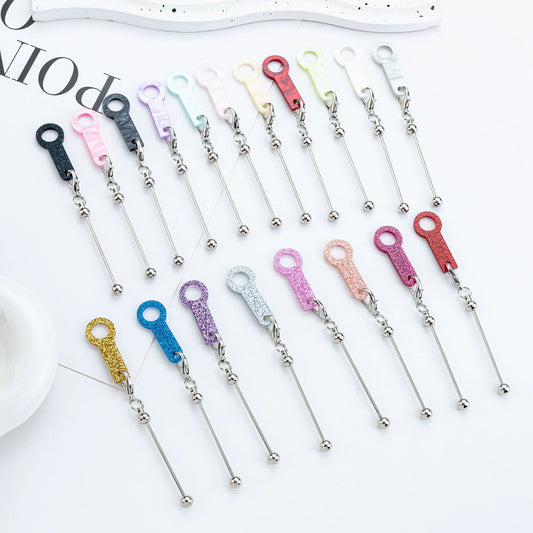 A-34  Bulk Wholesale Ready Stock DIY Beaded Acrylic Straw Pendant Charms, Decorative Accessories for 8mm-10mm Water Bottle & Cup Straws