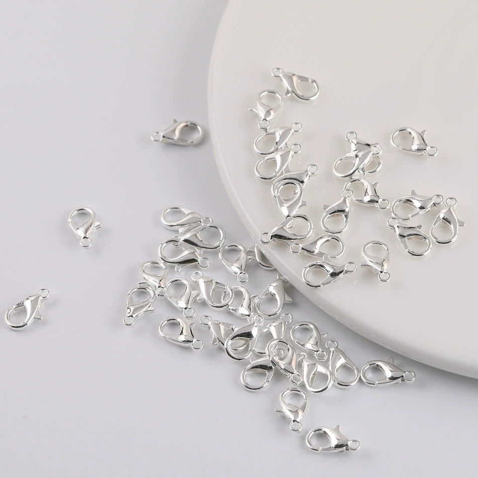 A-48  Multi-Color Metal Alloy Lobster Clasps, DIY Handmade Bracelet & Necklace Ending/Connector Clasps, Jewelry Making Findings & Accessories