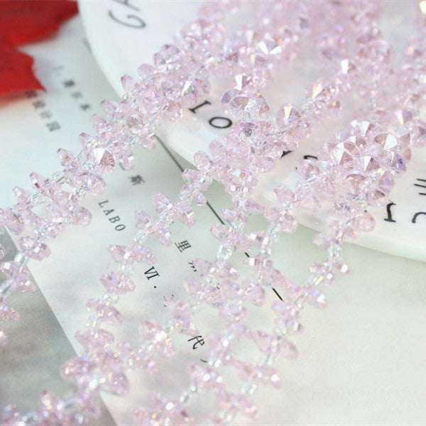 A-18 6mm 8mm 10mm AB Color Single-Hole Satellite Drilled Crystal Glass Beads, 'Flying Saucer' Shapes for DIY Fresh Style Bracelets