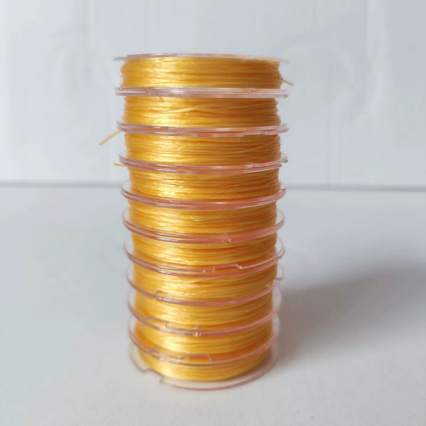 A-22 0.8mm Mini High-Elasticity Flat Elastic Cord for Beading — Fray-Resistant & Non-Breakable Jewelry-Making DIY Accessories