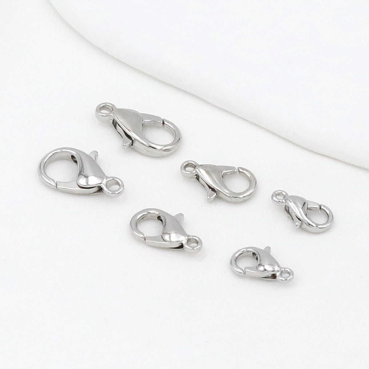 A-48  Multi-Color Metal Alloy Lobster Clasps, DIY Handmade Bracelet & Necklace Ending/Connector Clasps, Jewelry Making Findings & Accessories