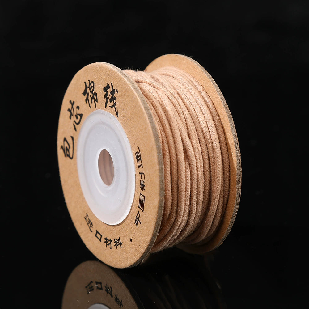 A-25  Core-Spun Cotton Thread – Super Durable Non-Stretch String for Tibetan Bracelets, Buddhist Mala & Beading