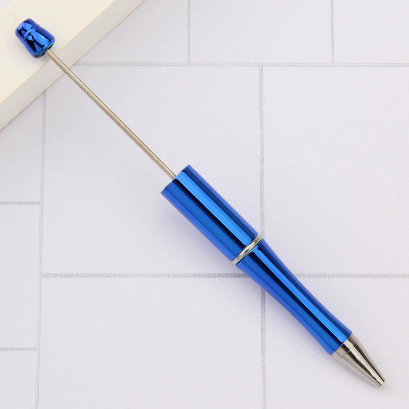 A-02 In Stock DIY Gradient Electroplated Bead Pen - Morandi Color Students' Gift, Promotional Pen, Ready to Ship