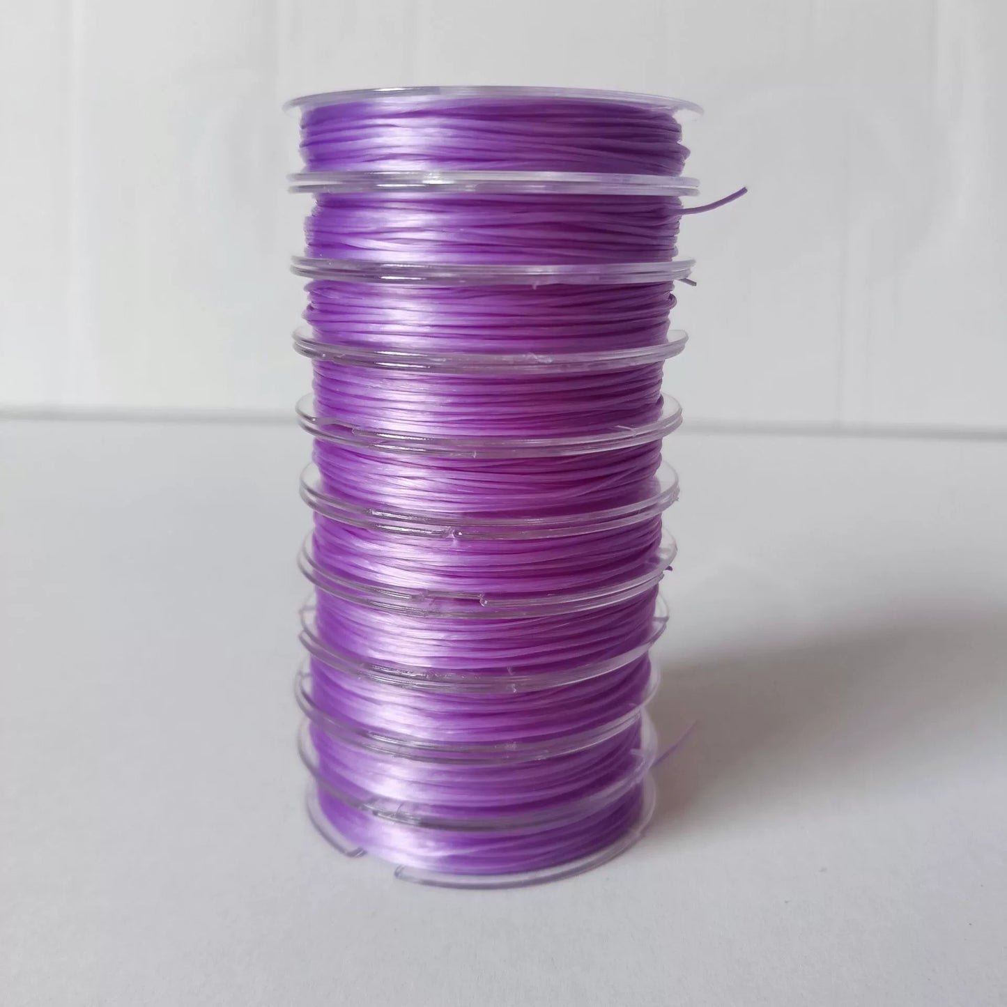 A-22 0.8mm Mini High-Elasticity Flat Elastic Cord for Beading — Fray-Resistant & Non-Breakable Jewelry-Making DIY Accessories