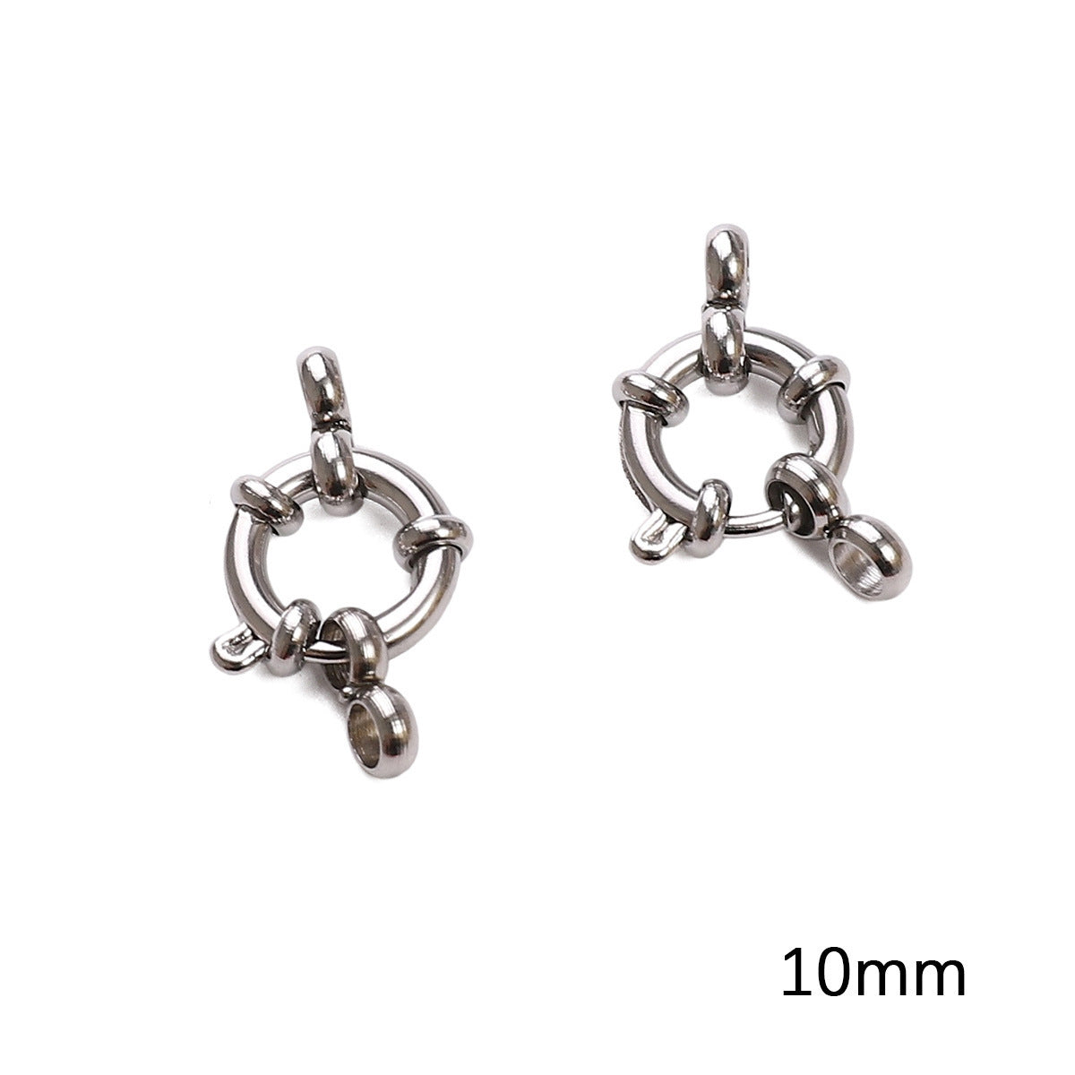 A-15 Stainless Steel Jewelry Findings: Lobster Clasps, Spring Rings, Crimp Beads & Head Pins for DIY Bracelet and Necklace Making